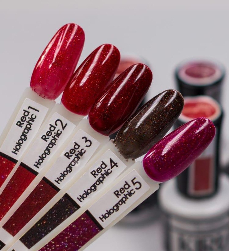 картинка Гель-лак КИРА Red Holographic №002 10 мл. от магазина СтильПро