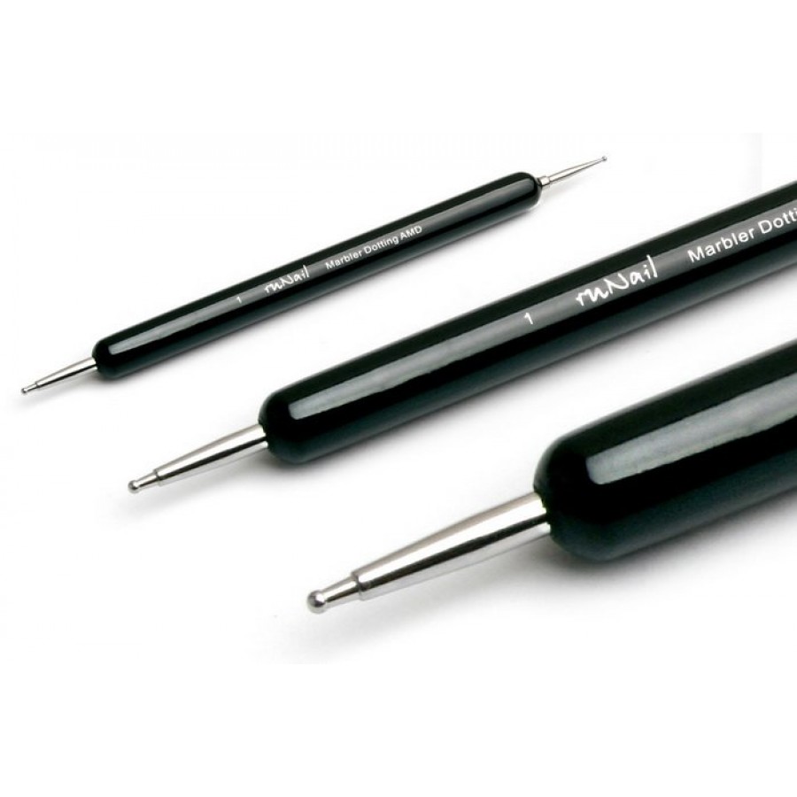 картинка Кисть 1 ruNail Marbler Dotting AMD от магазина СтильПро