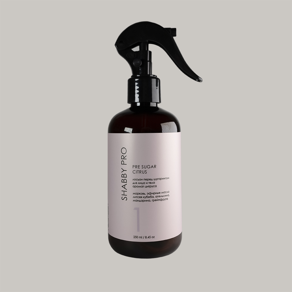 картинка Лосьон перед депиляцией Мицелярный Pre Sugar Shabby Цитрус 250ml от магазина СтильПро