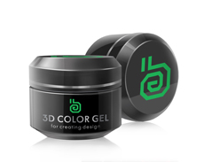 картинка Гель RuNail 3D Зеленый, Green, 5г от магазина СтильПро