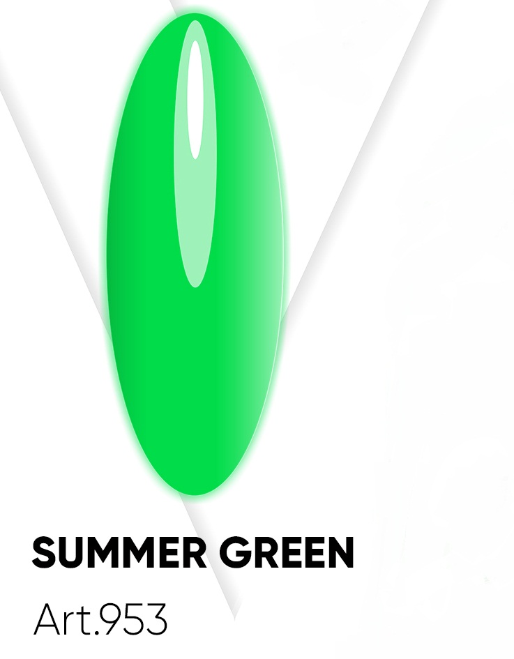 картинка Гель-лак Vogue Nail №953 Summer Green 10 мл от магазина СтильПро