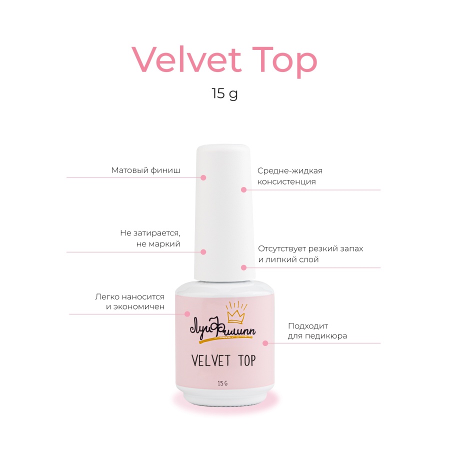 картинка Топ Луи Филипп Velvet 15 мл от магазина СтильПро