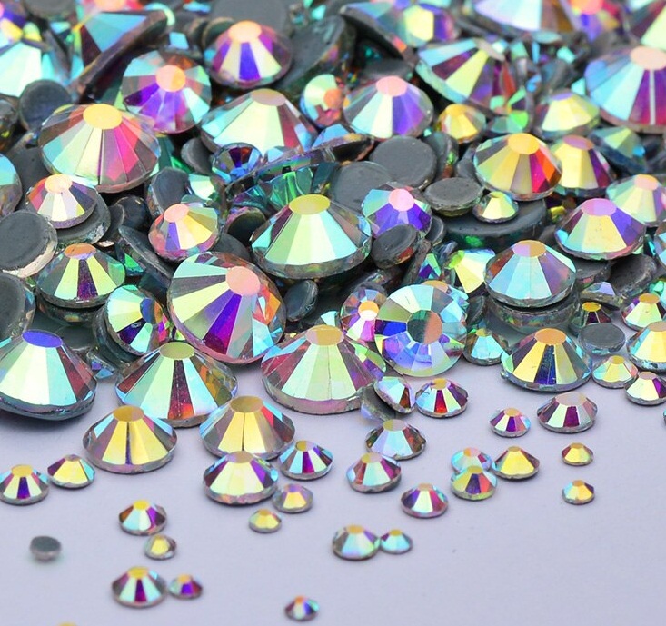 картинка Стразы Crystal AB микс размеров 1440 шт в пакете от магазина СтильПро