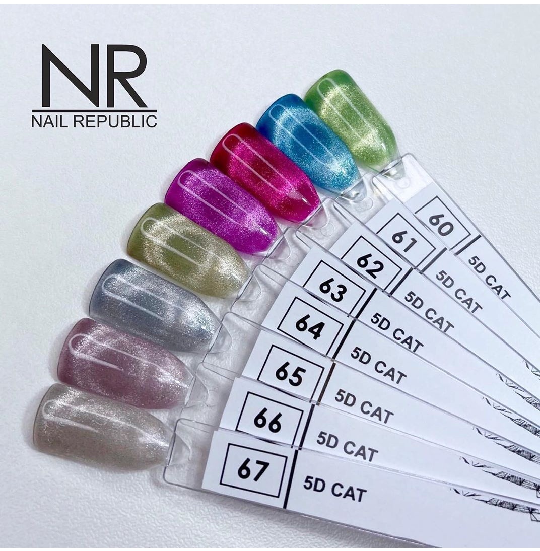 картинка Гель-лак NR CAT-61 5D, Голубой 10 гр от магазина СтильПро