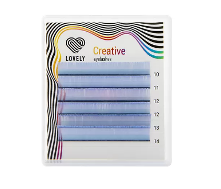 картинка Ресницы Lovely светло-голубые (ligth-blue) МИКС MINI (6 линий) от магазина СтильПро